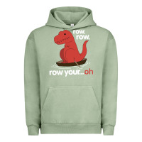 Pigment Oil Green dinosaur dino trex row t rex saurus Urban Hoodie - linhVisuals