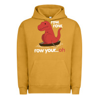 Pigment Peanut Butter dinosaur dino trex row t rex saurus Urban Hoodie - linhVisuals