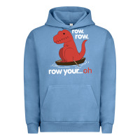Pigment Pebble Blue dinosaur dino trex row t rex saurus Urban Hoodie - linhVisuals
