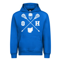 Cobalt ohio lacrosse sticks & helmet state outline lax player t shirt Urban Hoodie - linhVisuals