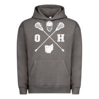 Ohio Lacrosse Sticks & Helmet State Outline Lax Player T Shirt Urban Hoodie | Teevron
