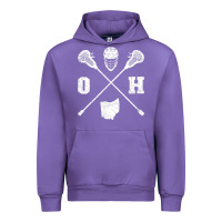 Tulip ohio lacrosse sticks & helmet state outline lax player t shirt Urban Hoodie - linhVisuals