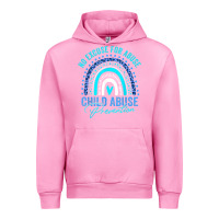 Fuchsia Pink no excuse child abuse prevention awareness leopard rainbow t shirt Urban Hoodie - linhVisuals