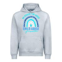 Heather Grey no excuse child abuse prevention awareness leopard rainbow t shirt Urban Hoodie - linhVisuals