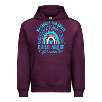 Mauve Wine no excuse child abuse prevention awareness leopard rainbow t shirt Urban Hoodie - linhVisuals