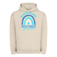 Pigment French Oak no excuse child abuse prevention awareness leopard rainbow t shirt Urban Hoodie - linhVisuals
