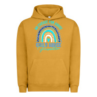 Pigment Peanut Butter no excuse child abuse prevention awareness leopard rainbow t shirt Urban Hoodie - linhVisuals