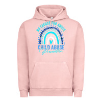 Pigment Salmon no excuse child abuse prevention awareness leopard rainbow t shirt Urban Hoodie - linhVisuals