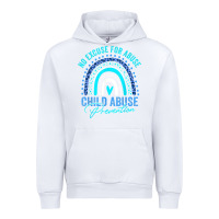 White no excuse child abuse prevention awareness leopard rainbow t shirt Urban Hoodie - linhVisuals