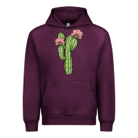 Mauve Wine cactus 4 Urban Hoodie - JahusDesignShop