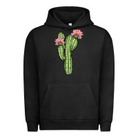 Pigment Black cactus 4 Urban Hoodie - JahusDesignShop