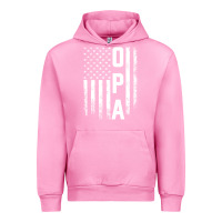 Fuchsia Pink opa gift america flag gift for men father's day pullover hoodie Urban Hoodie - linhVisuals