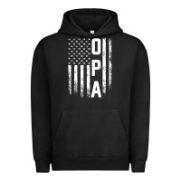 Pigment Black opa gift america flag gift for men father's day pullover hoodie Urban Hoodie - linhVisuals