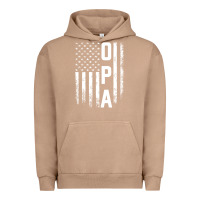 Pigment Burro opa gift america flag gift for men father's day pullover hoodie Urban Hoodie - linhVisuals