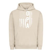 Pigment French Oak opa gift america flag gift for men father's day pullover hoodie Urban Hoodie - linhVisuals