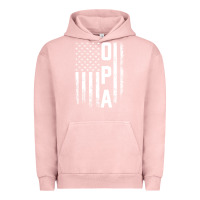 Pigment Salmon opa gift america flag gift for men father's day pullover hoodie Urban Hoodie - linhVisuals