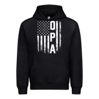 Black opa gift america flag gift for men father's day pullover hoodie Urban Hoodie - linhVisuals
