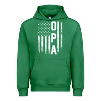 Emerald opa gift america flag gift for men father's day pullover hoodie Urban Hoodie - linhVisuals