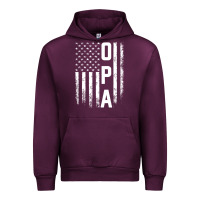 Mauve Wine opa gift america flag gift for men father's day pullover hoodie Urban Hoodie - linhVisuals