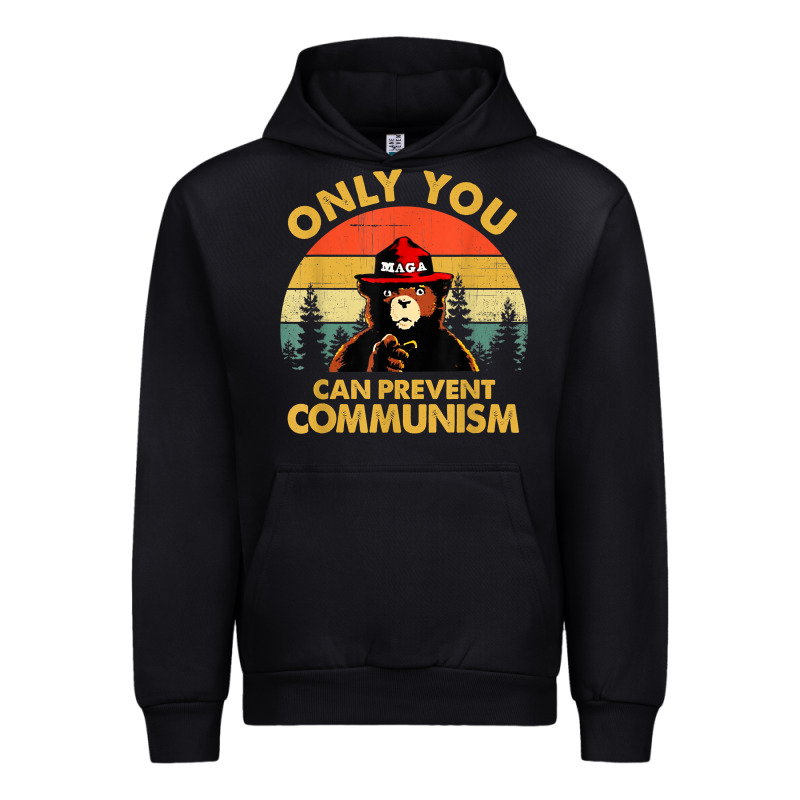 Vintage Only You Can Prevent Communism Funny Bear Camping T Shirt Urban Hoodie by linhVisuals | Teevron