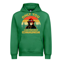 Emerald vintage only you can prevent communism funny bear camping t shirt Urban Hoodie - linhVisuals