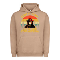 Pigment Burro vintage only you can prevent communism funny bear camping t shirt Urban Hoodie - linhVisuals