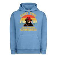 Pigment Pebble Blue vintage only you can prevent communism funny bear camping t shirt Urban Hoodie - linhVisuals
