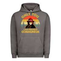 Pigment Tornado vintage only you can prevent communism funny bear camping t shirt Urban Hoodie - linhVisuals