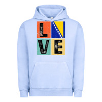Pigment Grape Ice vintage retro i love bosnia flag for bosnian pride gift t shirt Urban Hoodie - linhVisuals
