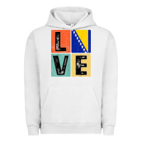 Pigment Lunar Rock vintage retro i love bosnia flag for bosnian pride gift t shirt Urban Hoodie - linhVisuals