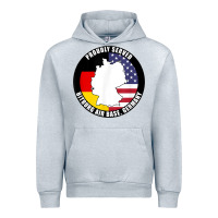 Heather Grey proudly served bitburg air base germany military veteran t shirt Urban Hoodie - linhVisuals