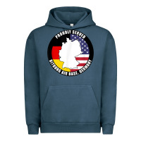Pigment Midnight Navy proudly served bitburg air base germany military veteran t shirt Urban Hoodie - linhVisuals