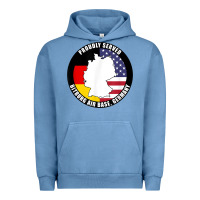 Pigment Pebble Blue proudly served bitburg air base germany military veteran t shirt Urban Hoodie - linhVisuals