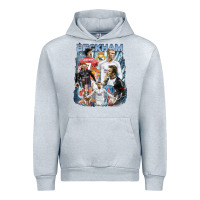 Heather Grey David Beckham Vintage Urban Hoodie - linhVisuals