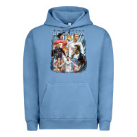 Pigment Pebble Blue David Beckham Vintage Urban Hoodie - linhVisuals