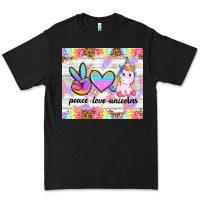 Black peace loeve unicorns Premium Tee - CowGirlArtShop