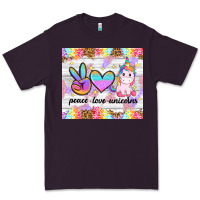 Plum peace loeve unicorns Premium Tee - CowGirlArtShop