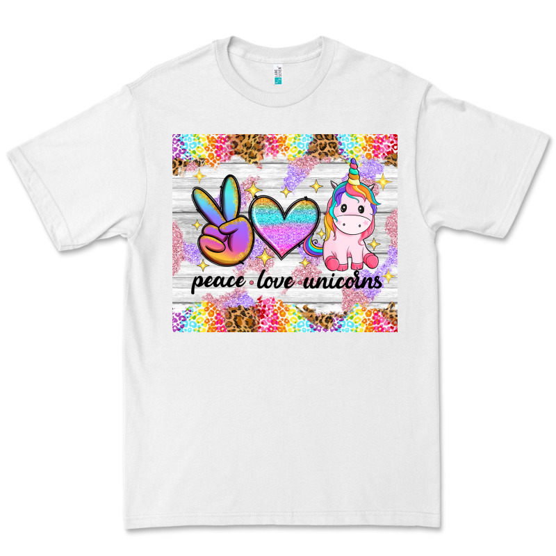 Peace Loeve Unicorns Premium Tee by CowGirlArtShop | Teevron