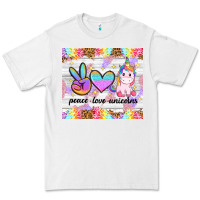 White peace loeve unicorns Premium Tee - CowGirlArtShop