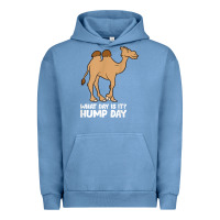 Pigment Pebble Blue what day is it hump day funny camels hump day t shirt Urban Hoodie - linhVisuals