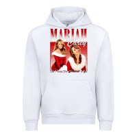 White Mariah Carey Vintage Urban Hoodie - linhVisuals