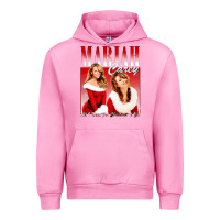 Fuchsia Pink Mariah Carey Vintage Urban Hoodie - linhVisuals