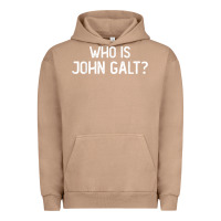 Pigment Burro who is john galt libertarian and book quote t shirt Urban Hoodie - linhVisuals