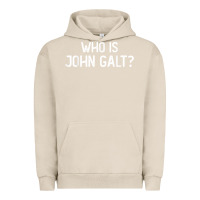 Pigment French Oak who is john galt libertarian and book quote t shirt Urban Hoodie - linhVisuals