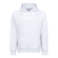 White who is john galt libertarian and book quote t shirt Urban Hoodie - linhVisuals