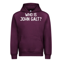 Mauve Wine who is john galt libertarian and book quote t shirt Urban Hoodie - linhVisuals