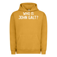 Pigment Peanut Butter who is john galt libertarian and book quote t shirt Urban Hoodie - linhVisuals