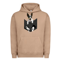 Pigment Burro rat terrier dog in pocket, rattie puppy, ratting terrier t shirt Urban Hoodie - linhVisuals