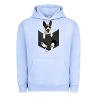 Pigment Grape Ice rat terrier dog in pocket, rattie puppy, ratting terrier t shirt Urban Hoodie - linhVisuals
