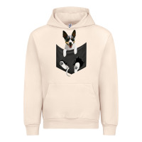 Sandshell rat terrier dog in pocket, rattie puppy, ratting terrier t shirt Urban Hoodie - linhVisuals